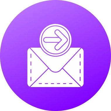 E-posta. Web simgesi basit illüstrasyon