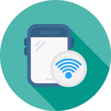 wifi düz vektör simgesi