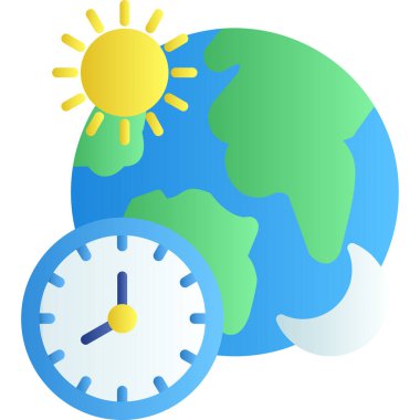 Bir saatin vektör illüstrasyonu