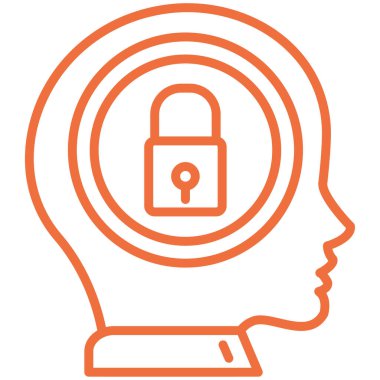 Kilitli bir kadının vektör çizimi