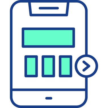 cep telefonu ikonu vektör illüstrasyonu