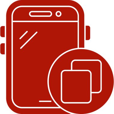 Cep telefonu. Web simgesi basit tasarım