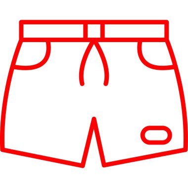 Modern basit şort eksikliğinin vektör çizimi