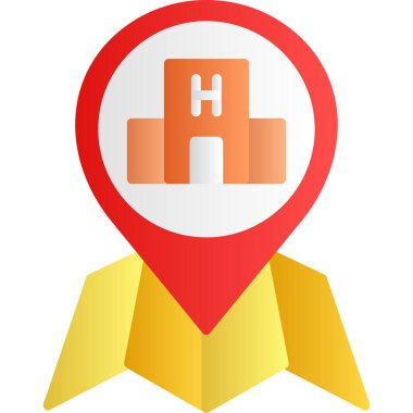 Bayrak simgesi ile harita işaretleyici.