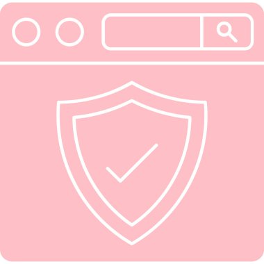 Güvenli simgenin vektör illüstrasyonu