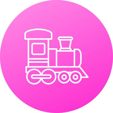 tren simgesi vektör illüstrasyonu