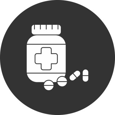 Modern b 'nin vektör illüstrasyonu hapların ikonundan yoksun