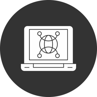 seo modern simgesinin vektör illüstrasyonu