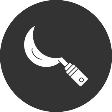 Ay ikonu vektör illüstrasyon tasarımı