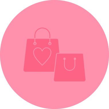 Alışveriş poşeti simgesi, vektör illüstrasyonu, tasarım