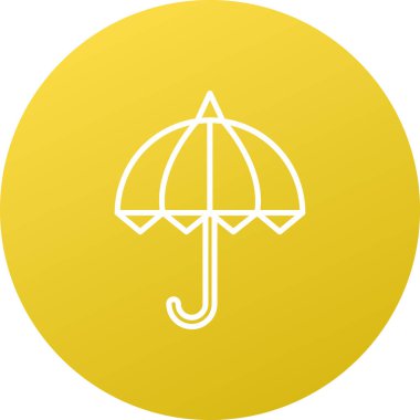 Şemsiye ikonu. vektör illüstrasyonu