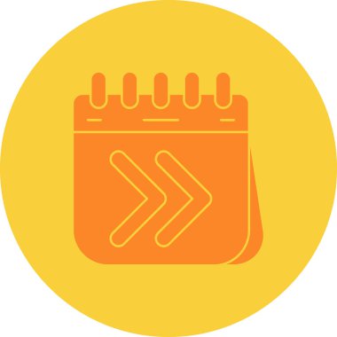 Takvim simgesi vektör illüstrasyonu