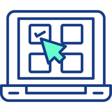 Web simgesi, vektör illüstrasyonu