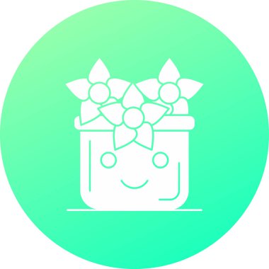 Hediye simgesinin vektör illüstrasyonu