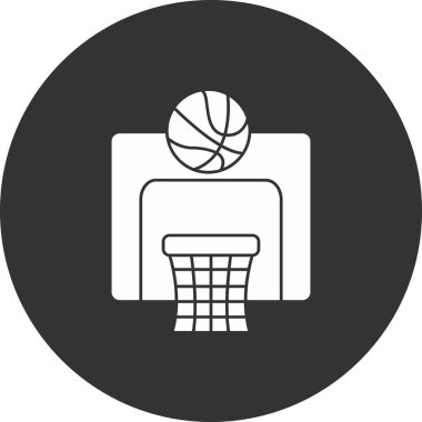 vektör çizim tasarım basketbol simgesinin