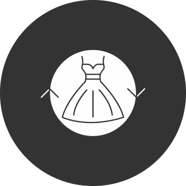 Elbise. Web simgesi basit illüstrasyon