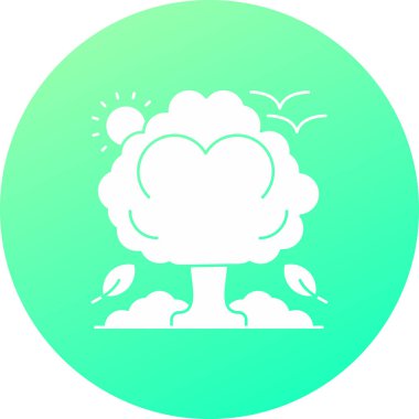 Eşsiz Ağaç Vektör Satırı Simgesi