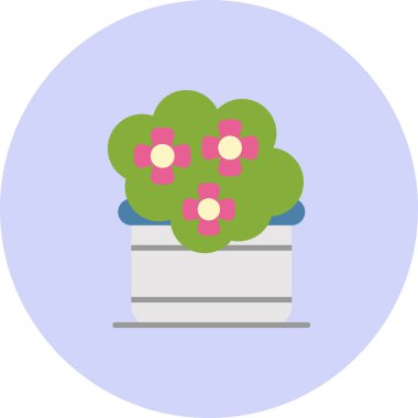 çiçek simgesi vektör illüstrasyonu