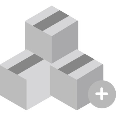 vektör küp düz simgesi