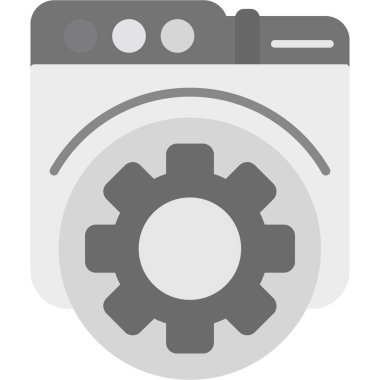 Çamaşır makinesi düz simgesi