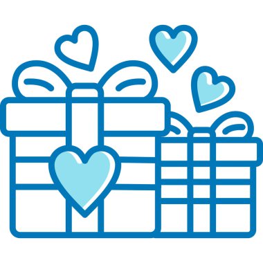 Kupa ve kurdeleli mavi kulübe. vektör simgesi.