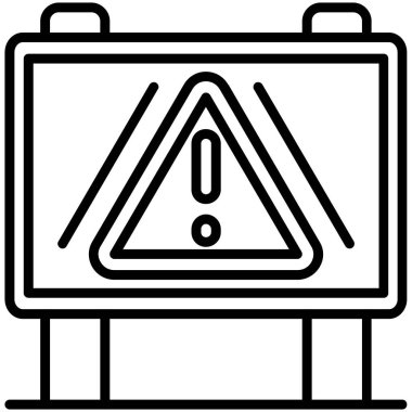 uyarı simgesi vektör illüstrasyonu