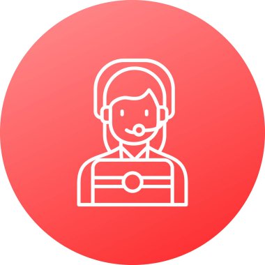 Rozet tarzında Avatar Adam simgesi