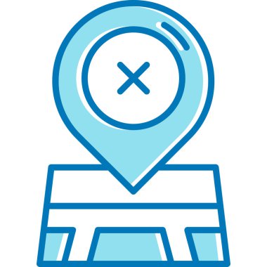 konum simgesi vektör illüstrasyonu