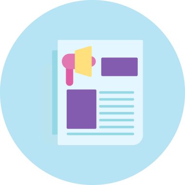 Belge. Web simgesi basit illüstrasyon