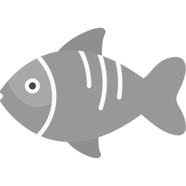 balık simgesi vektör illüstrasyonu