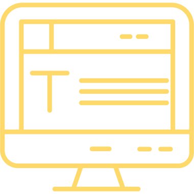 Web Arayüzü vektör çizimi