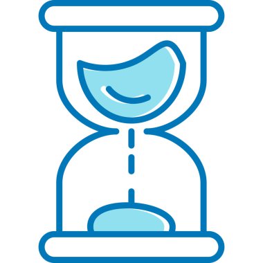 Kum saati. Web simgesi basit illüstrasyon