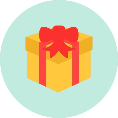 Hediye. Web simgesi basit illüstrasyon