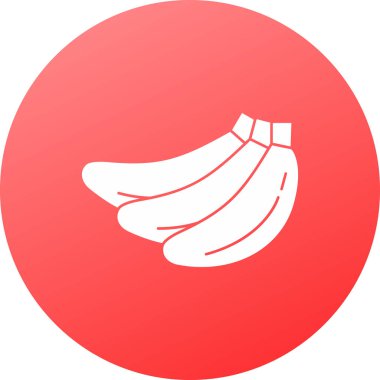 Çemberde muz vektörü çizimi