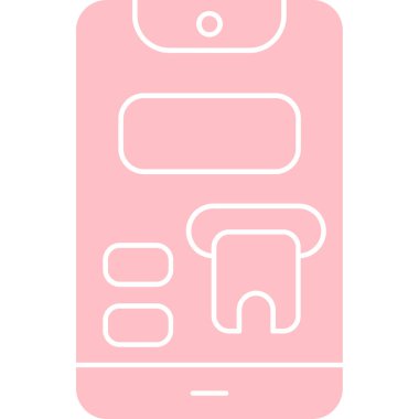 Cep telefonu. Basit resimleme