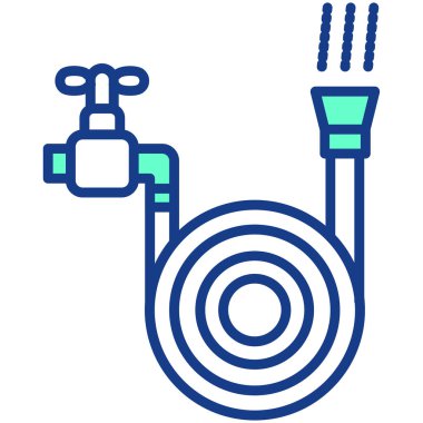 Bir gaz simgesinin vektör illüstrasyonu