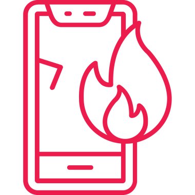 Smartphone Simgesi, vektör illüstrasyonu