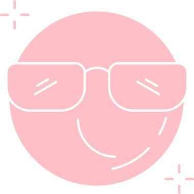 Mutlu gülümseme ikonu, illüstrasyon