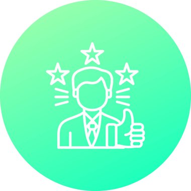 Müşteri simgesi vektör illüstrasyonu