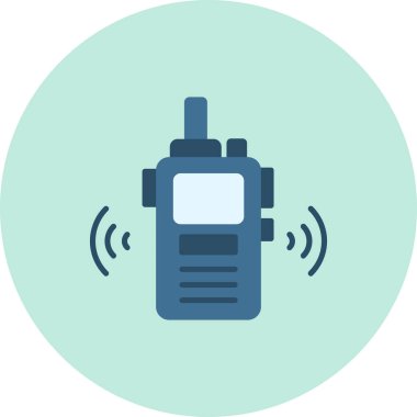 Radyo. Web simgesi basit illüstrasyon