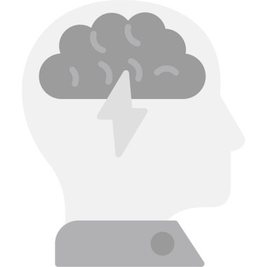 Beyin Fırtınası Düz Vektör Sembolü