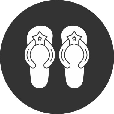 Bir çift sandaletin vektör çizimi