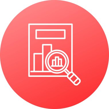 analiz glyph çember vektör deseni