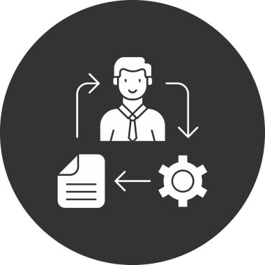 iş adamı simgesi, basit tasarım