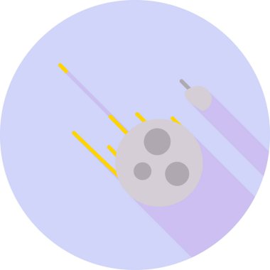 Ay. Web simgesi basit illüstrasyon