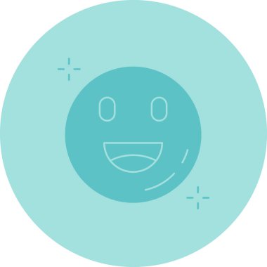 Mutlu yüz simgesi, vektör illüstrasyon tasarımı