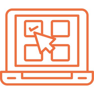 ekranlı bilgisayar, resimleme, beyaz arkaplan üzerinde vektör.