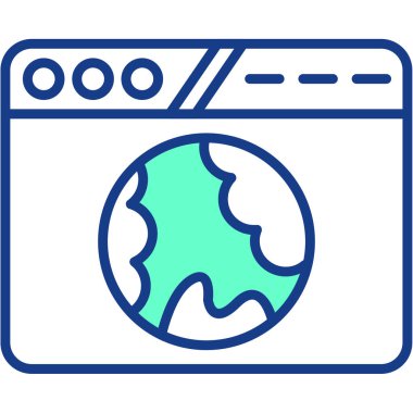 seo modern simgesinin vektör illüstrasyonu