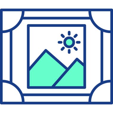 Modern bir simgenin vektör illüstrasyonu