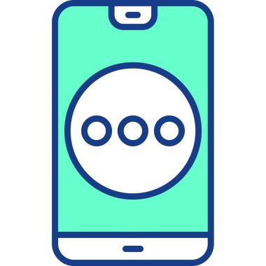 cep telefonu simgesi, vektör illüstrasyonu basit tasarım